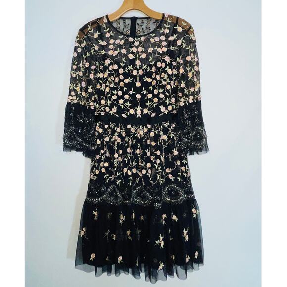 NWT Needle & Thread x BHLDN Climbing Blossom Dress - Women's Size 6 - Picture 1 of 16